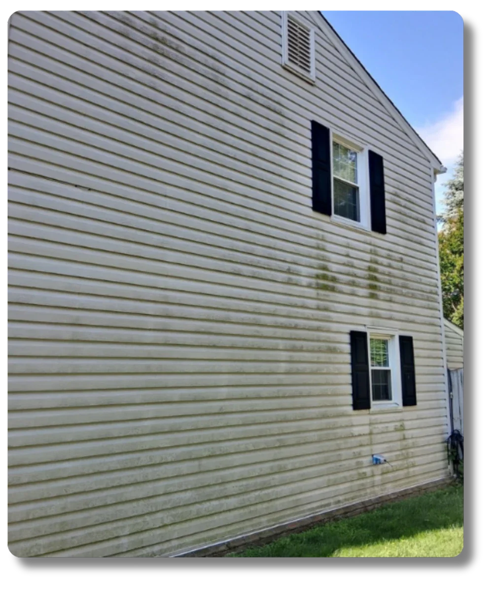 House washing before - Hot Shot Pressure Washing Salem and Roanoke VA