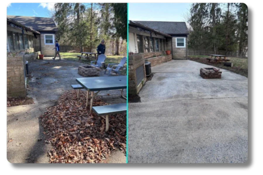 House washing before and after Salem VA