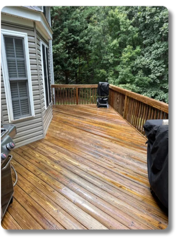 Deck washing after - Hot Shot Pressure Washing Salem and Roanoke VA