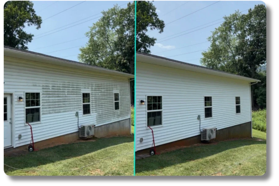 Soft wash house cleaning Roanoke Valley