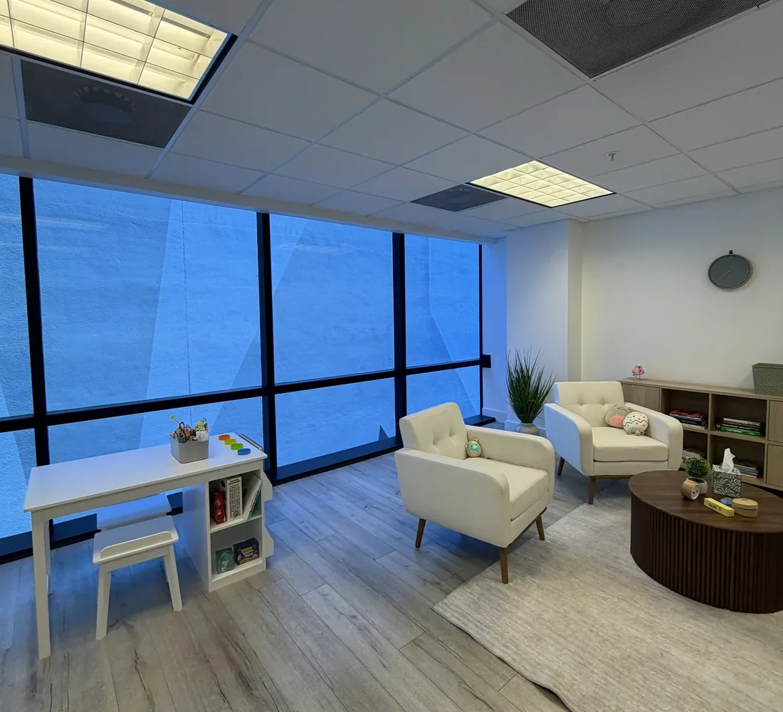 Child-friendly therapy room at The Healing Vine Counseling, Miami