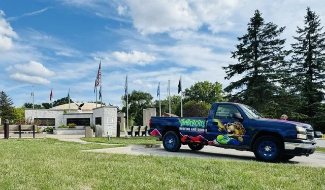 Timbercrest branded service van and trailer