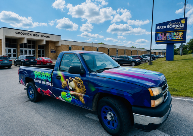 Timbercrest branded service van and trailer