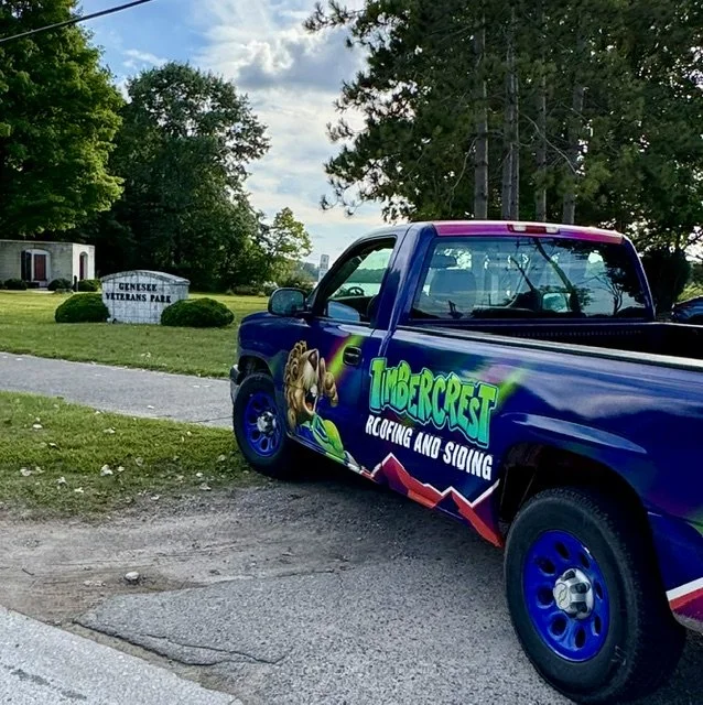 Timbercrest branded service van and trailer