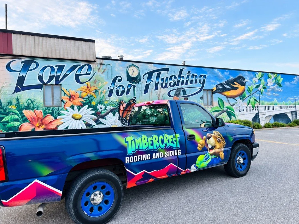 Timbercrest branded service van and trailer