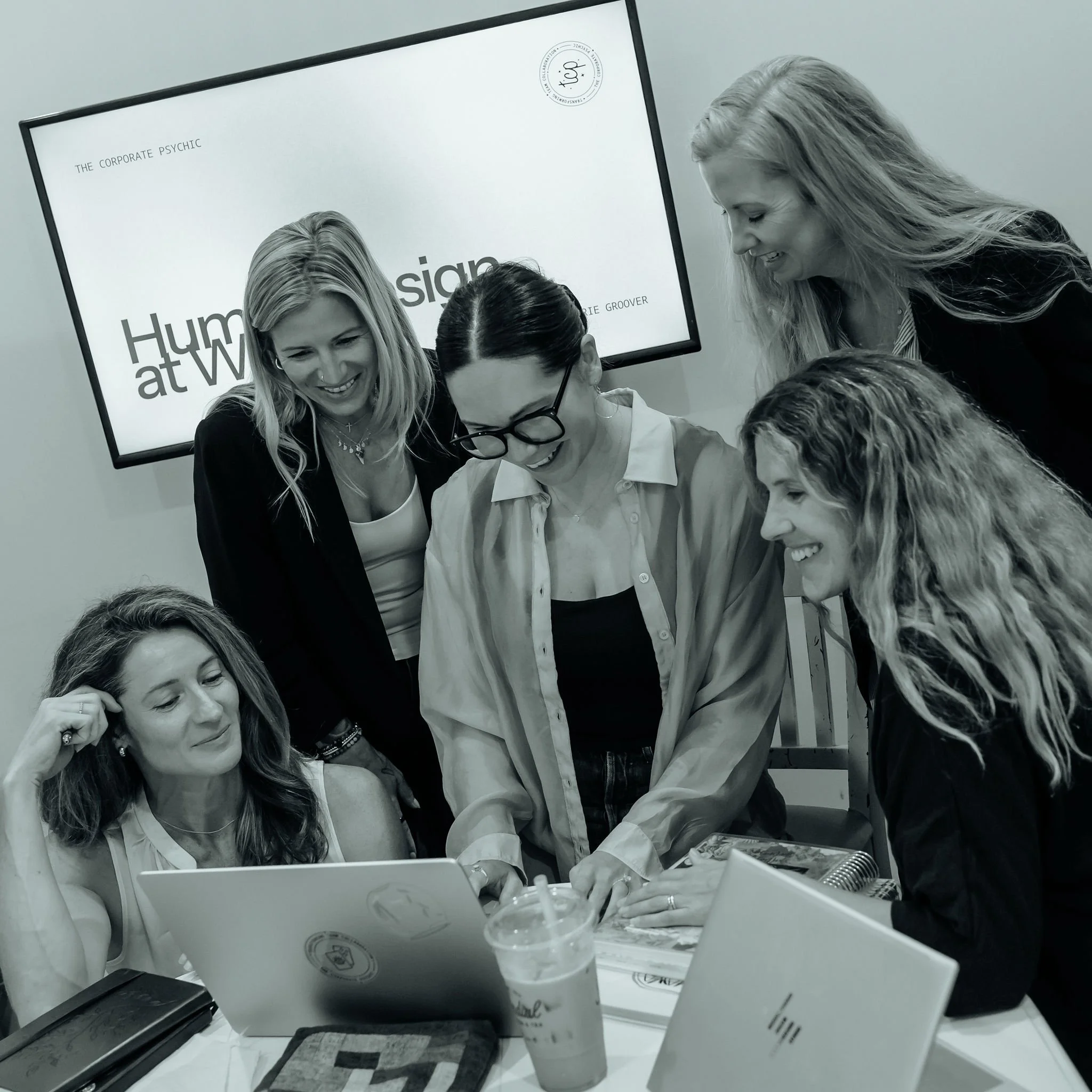 Team working together in office
