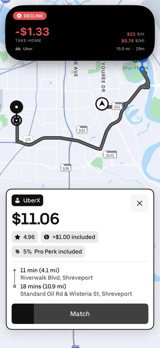 RideChecker verdict in the Dynamic Island