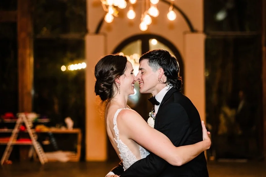 Packed wedding dance floor
