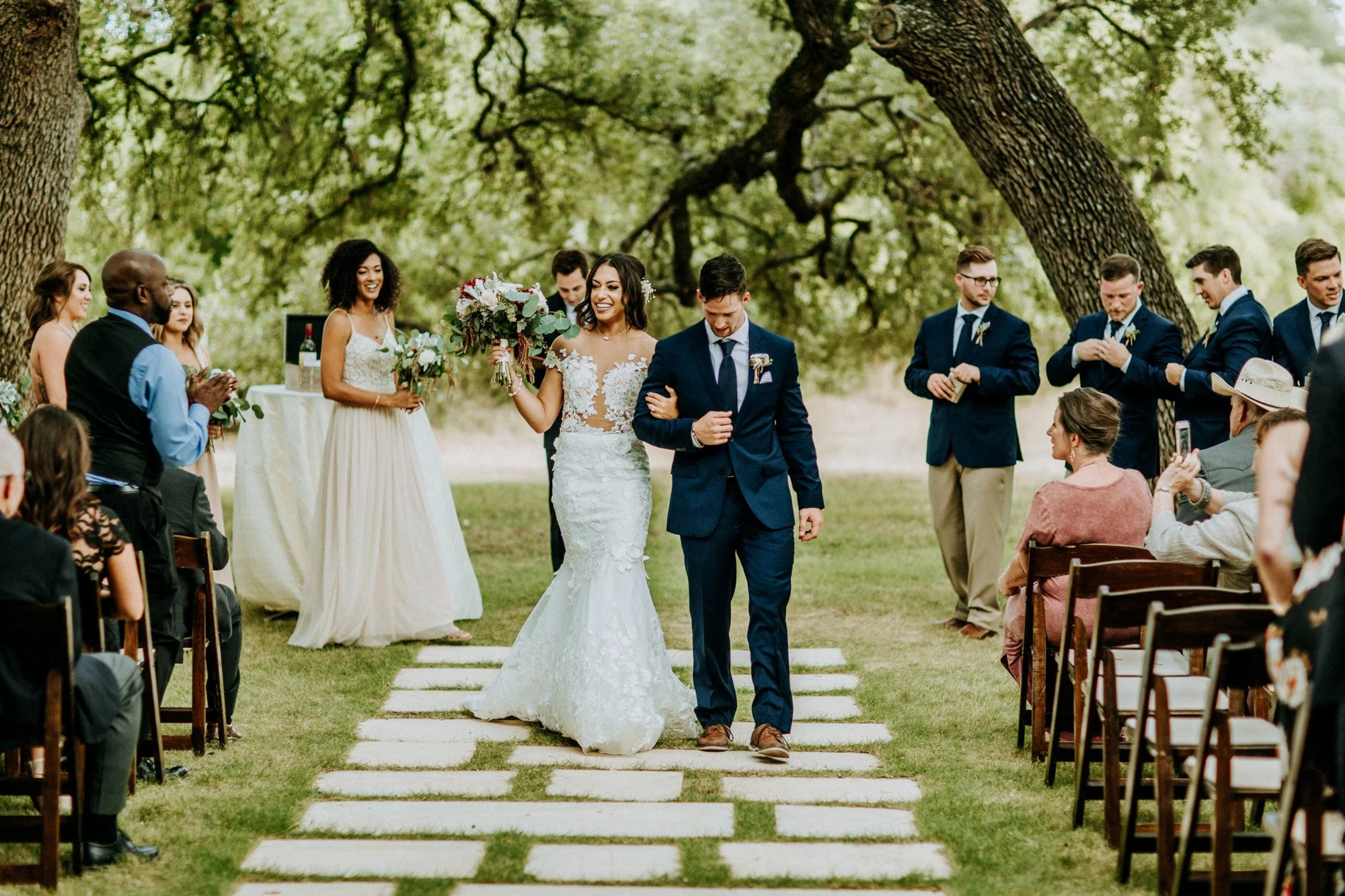Packed wedding dance floor