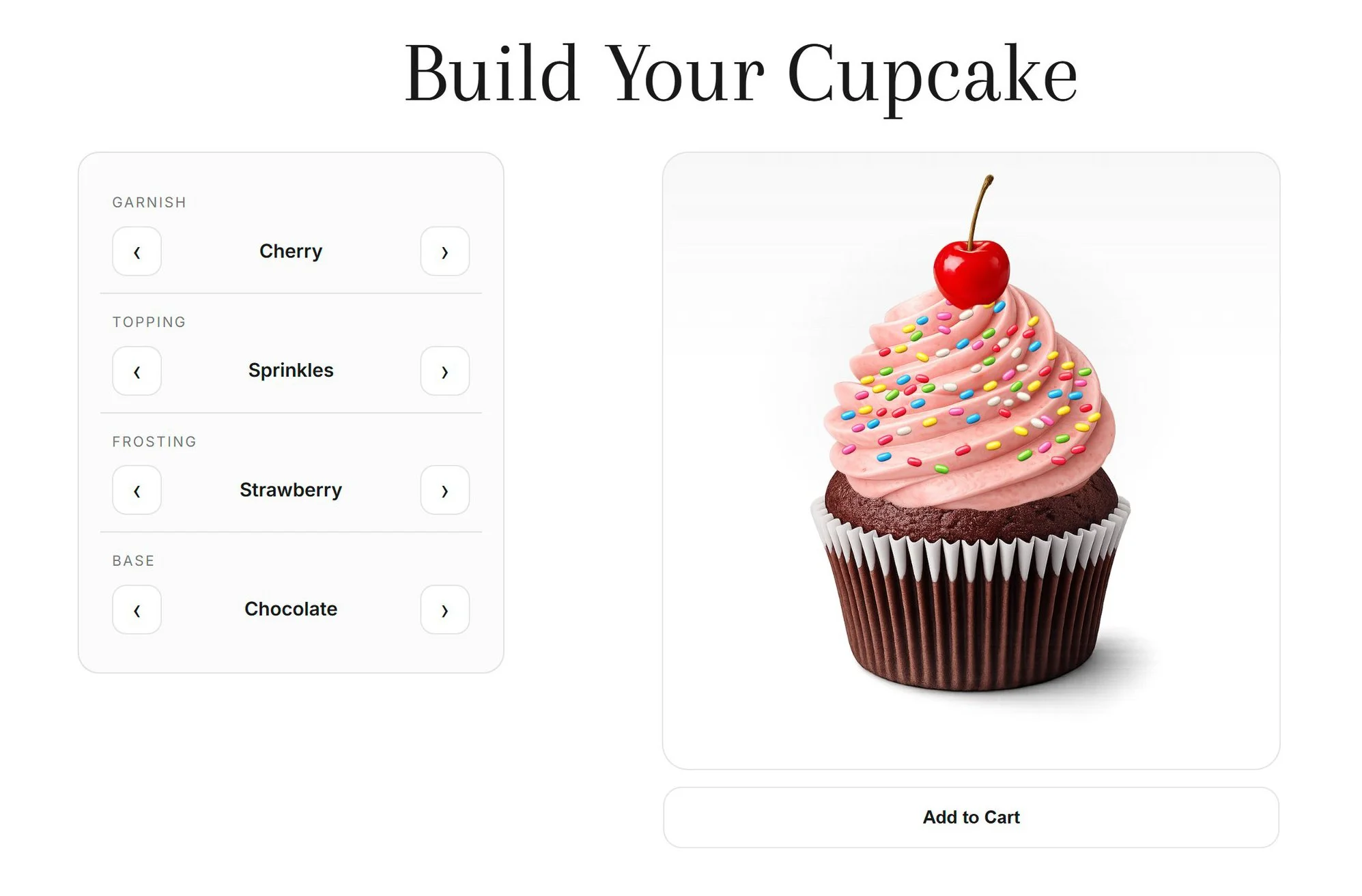 Cupcake workshop screenshot
