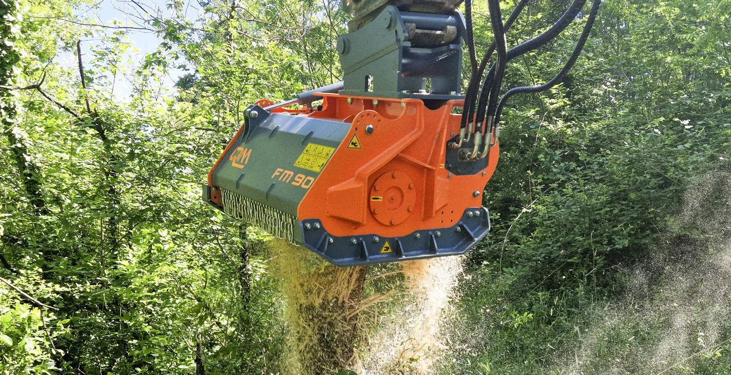 QM FM Series Forestry Shredder in Action