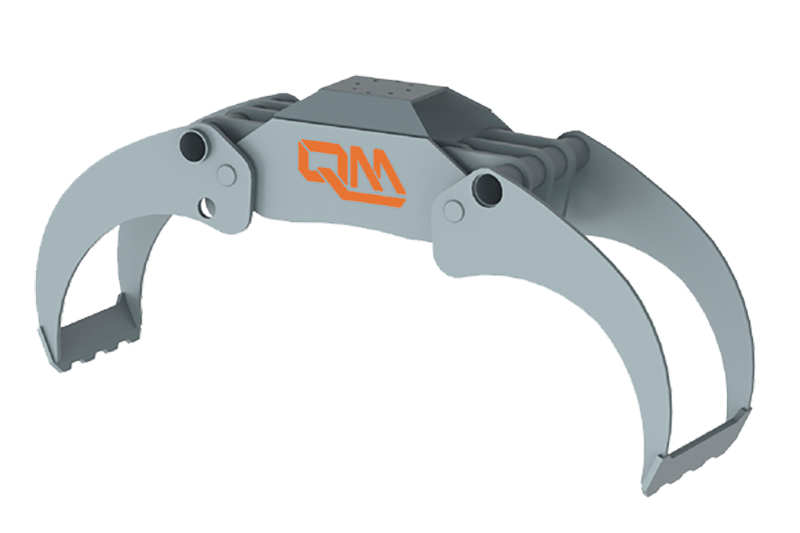 QM PZ Series Professional Wood Grapple Isolated Studio Profile View