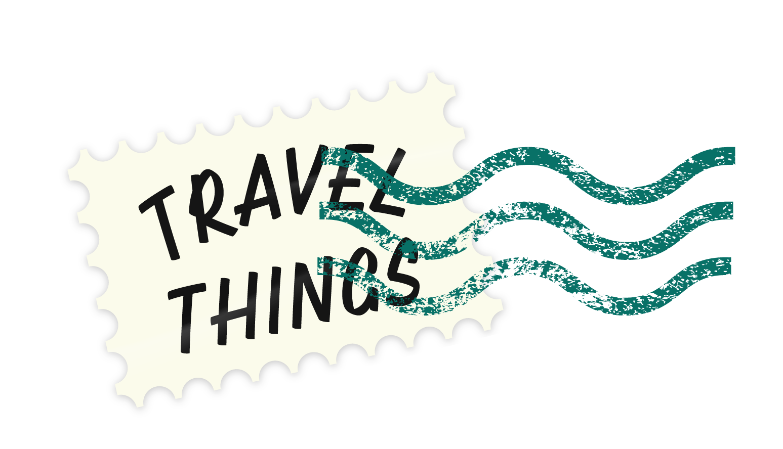 Travel things stamp