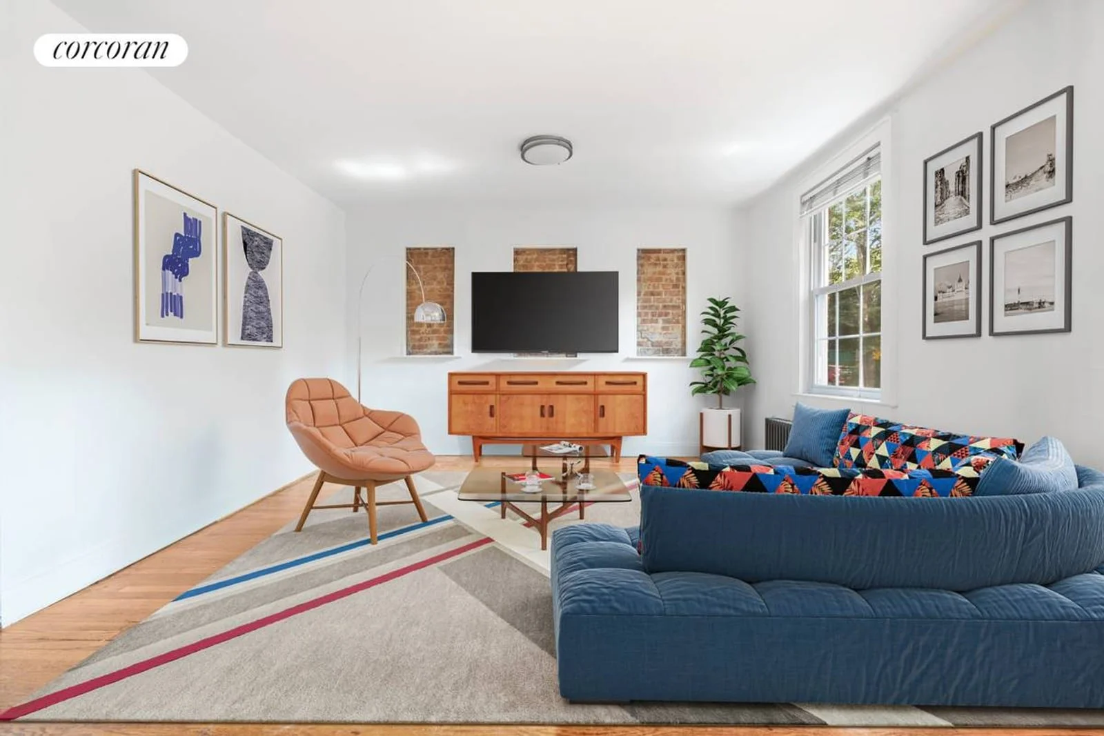Open living area viewed toward the dining space