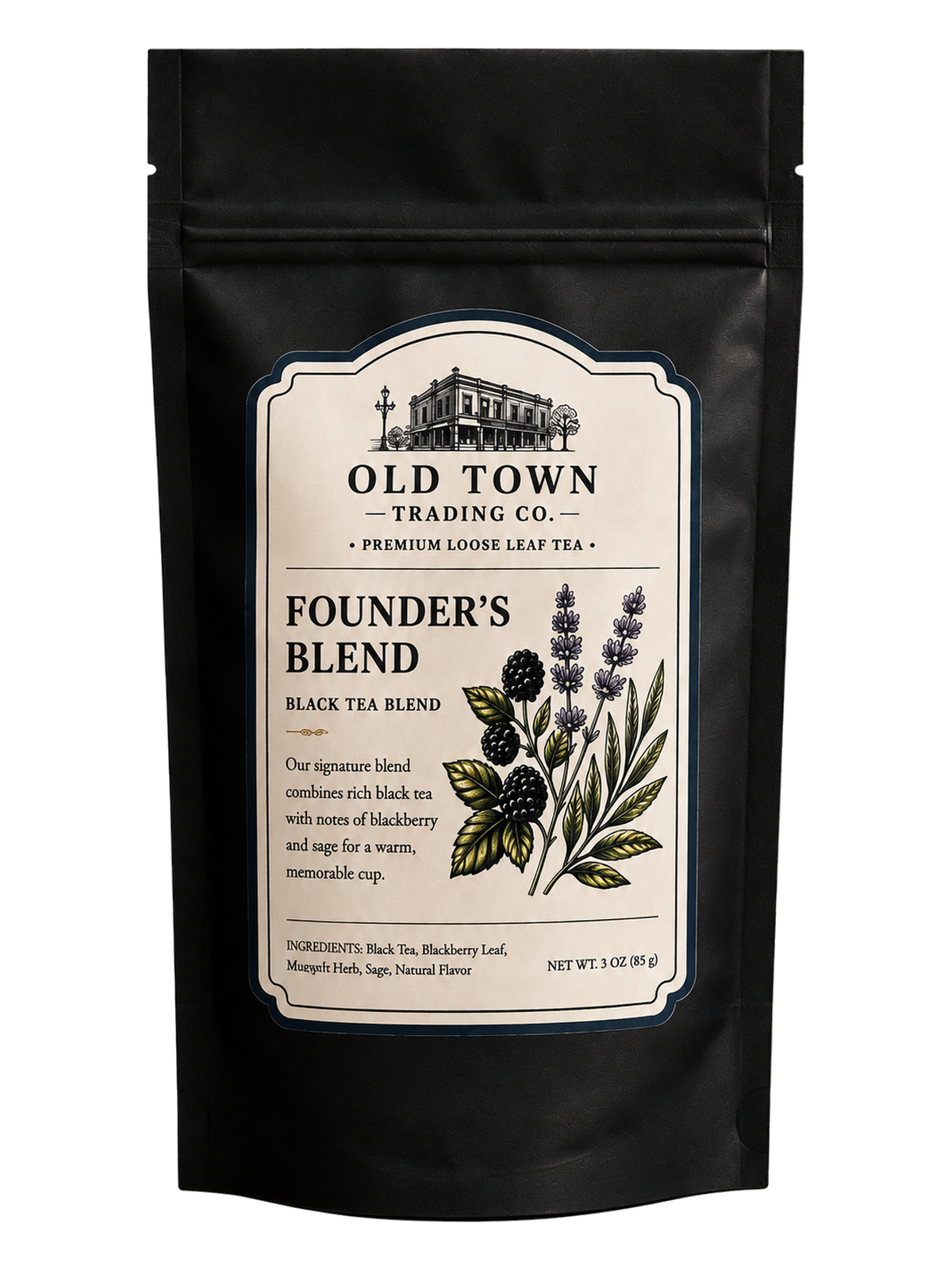 Founder's Blend Blackberry Sage Loose Leaf Black Tea