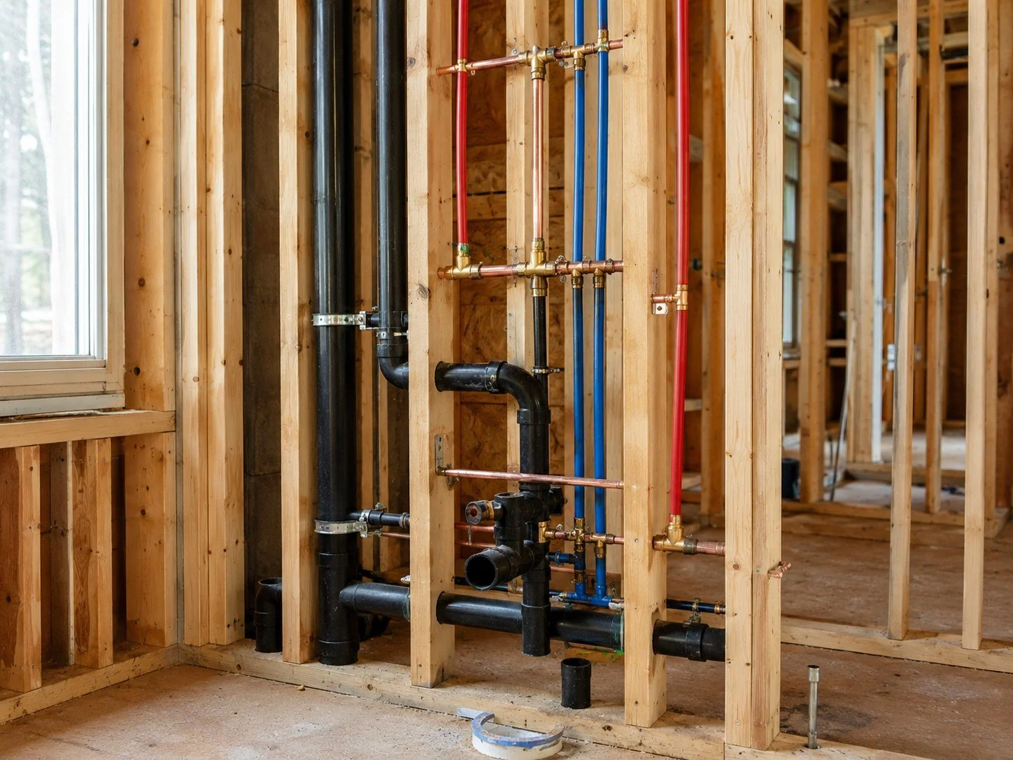 Renovation plumbing rough-in by MBM Plumbing Markham