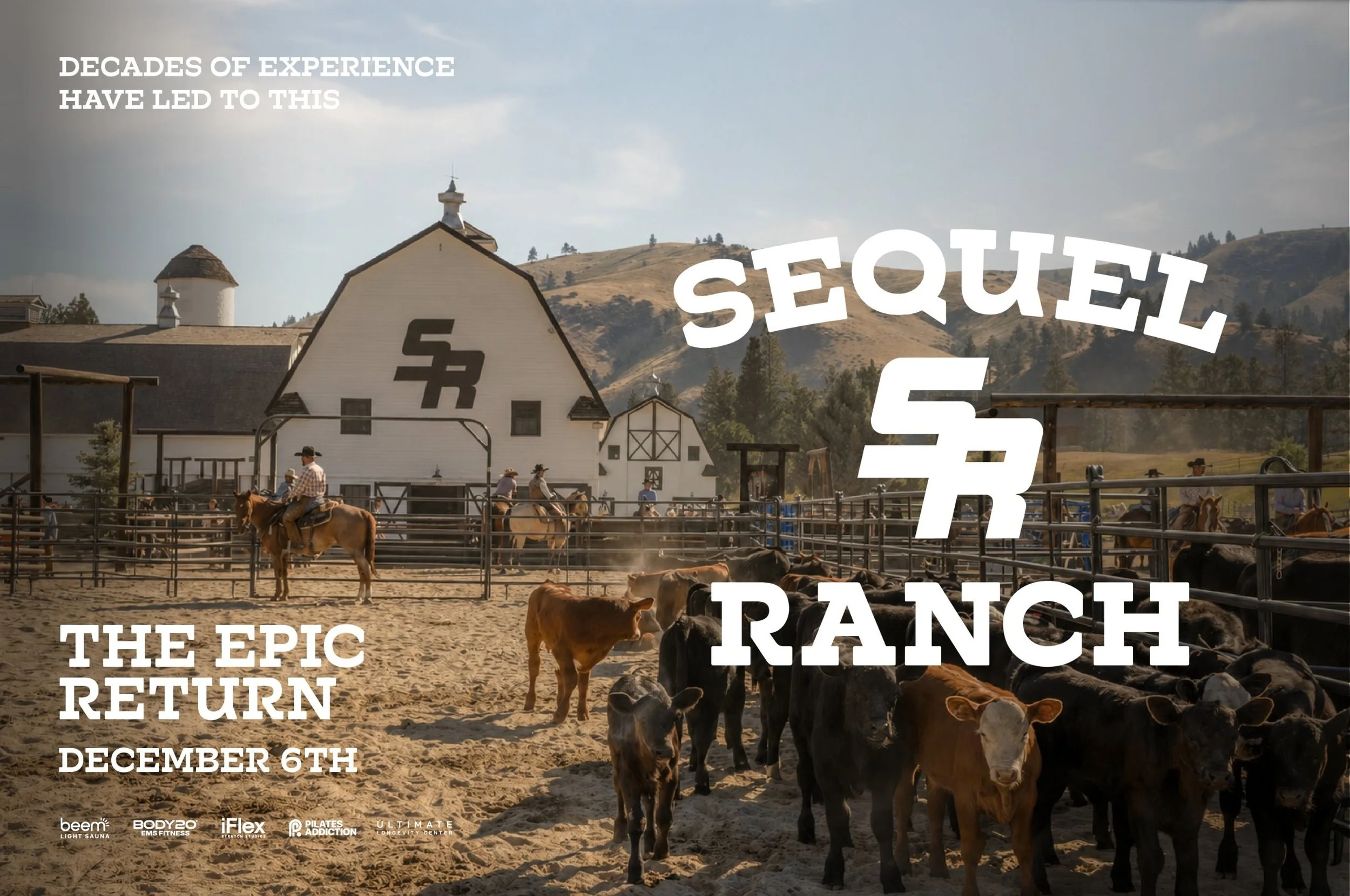 Sequel Ranch over the SR barn and cattle pens. The Epic Return, December 6