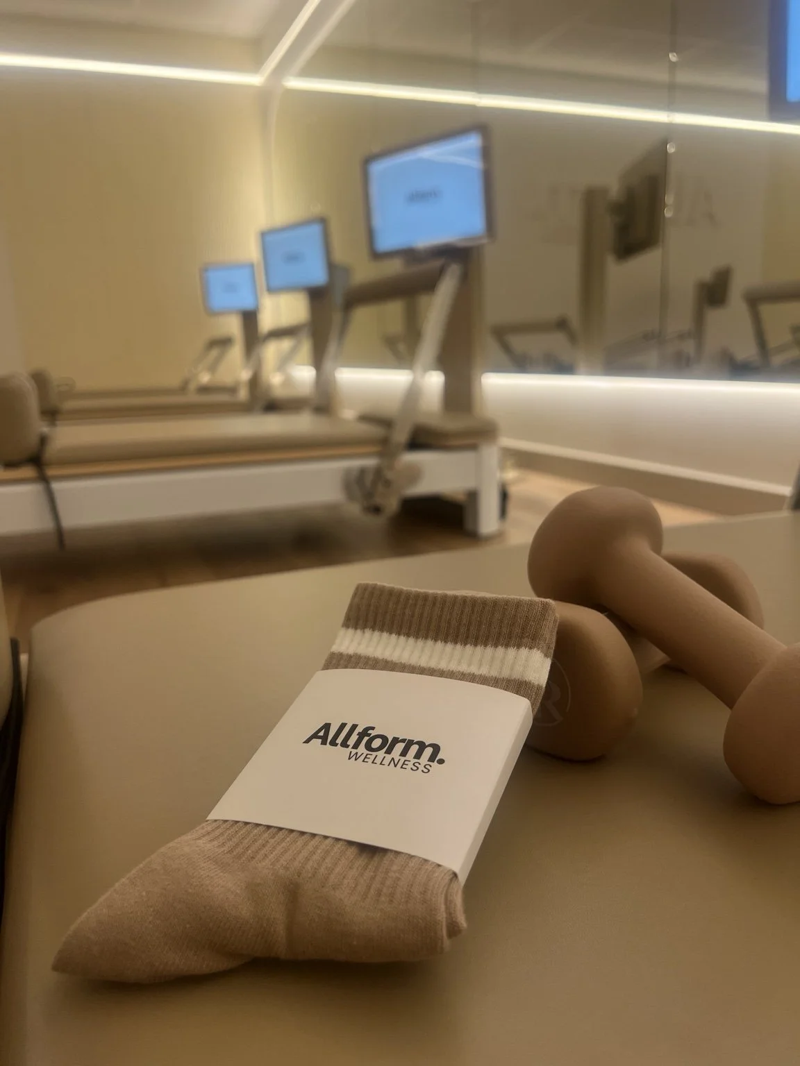 Allform Reformer Pilates equipment and studio details