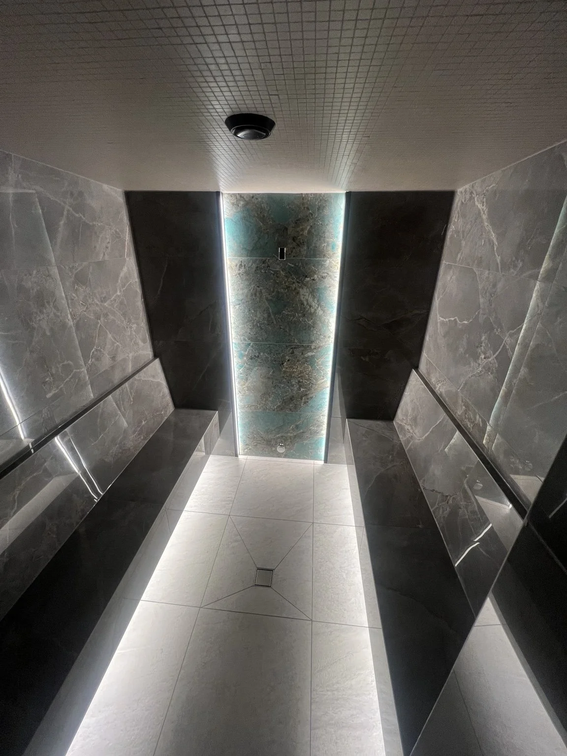 Steam room inside Allform Spa