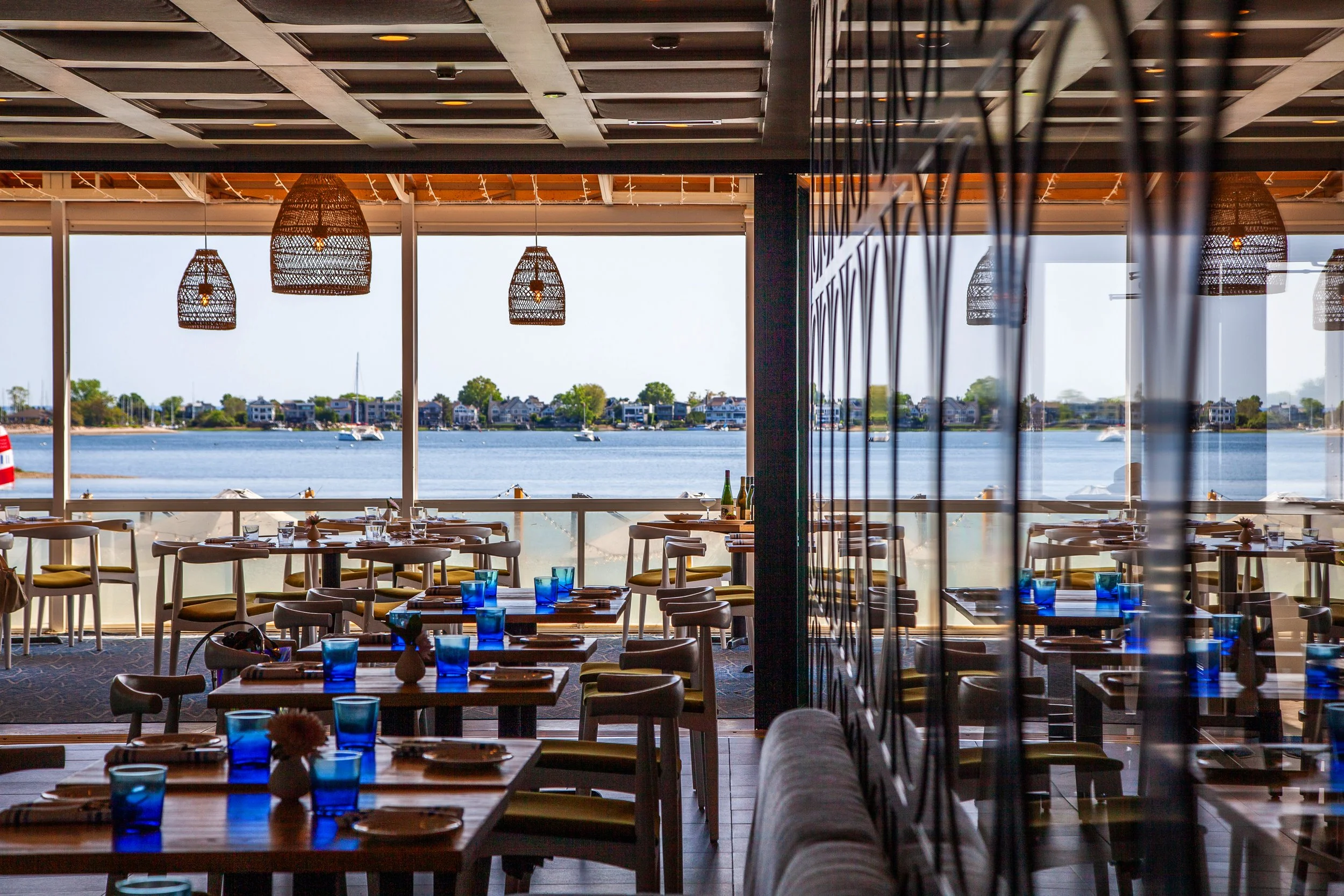 Waterfront dining at The Inn at Longshore