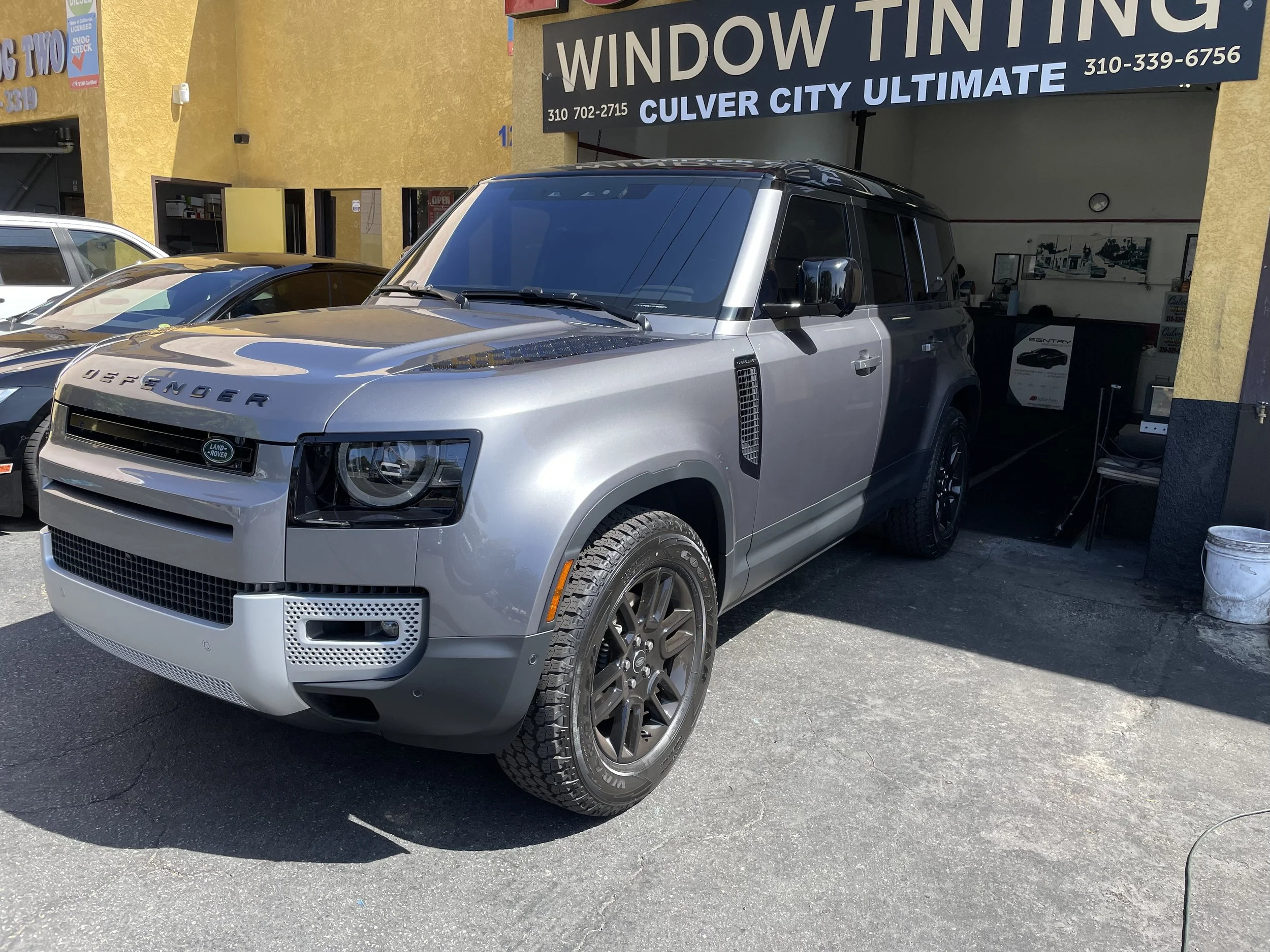 Finished vehicle window tint
