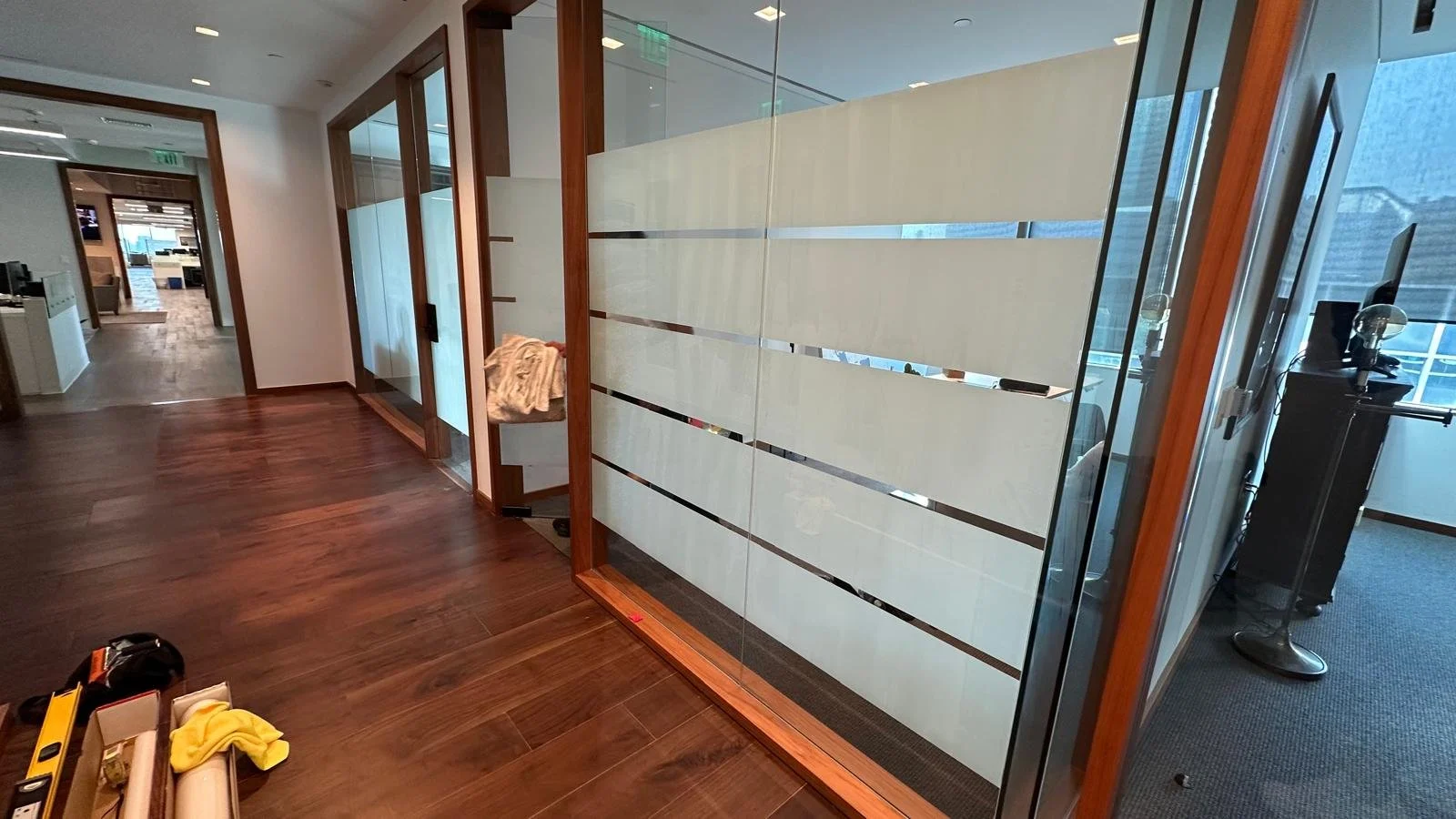 Office window tint project
