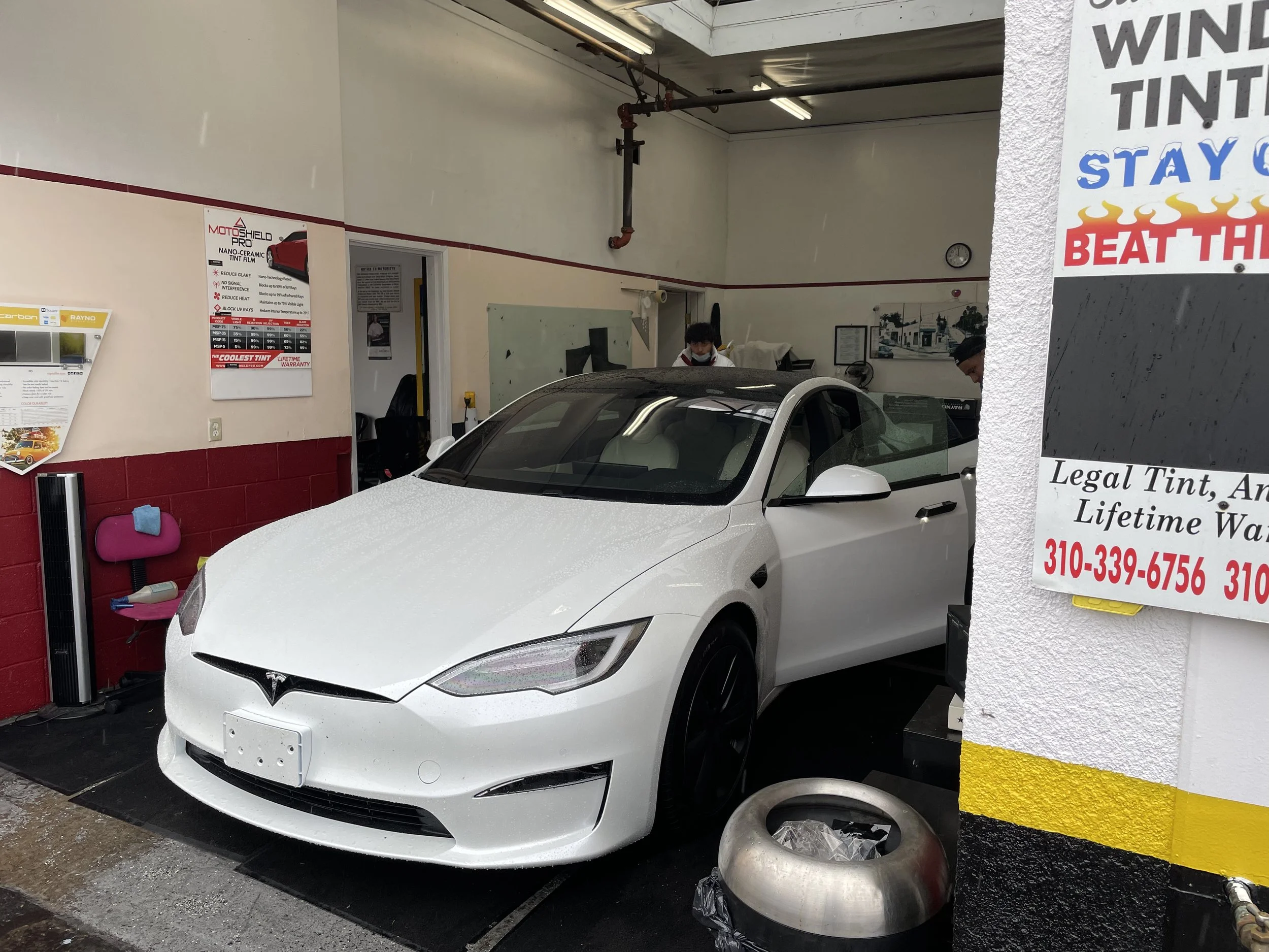 Window tint completed vehicle