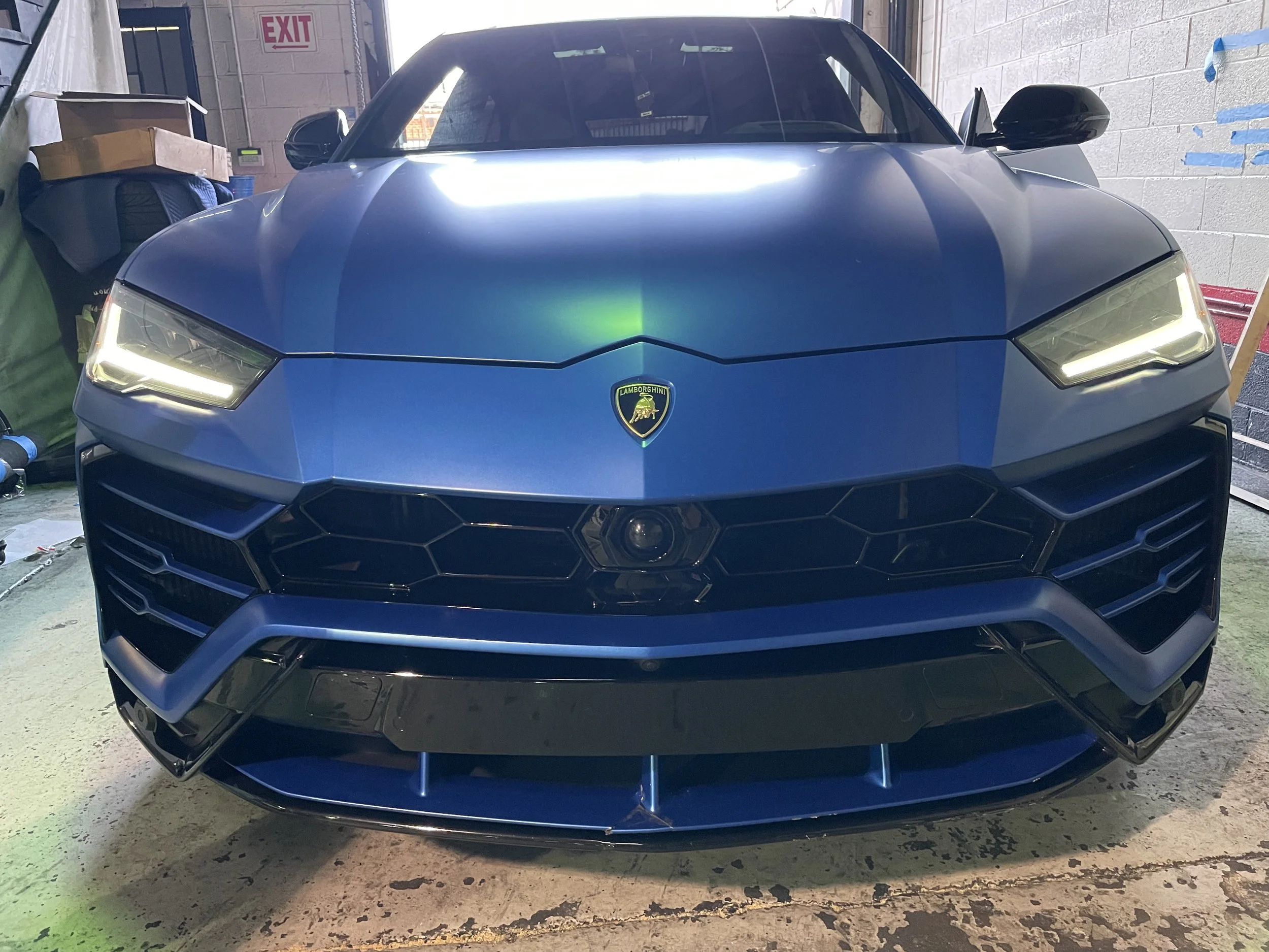 Automotive tint work