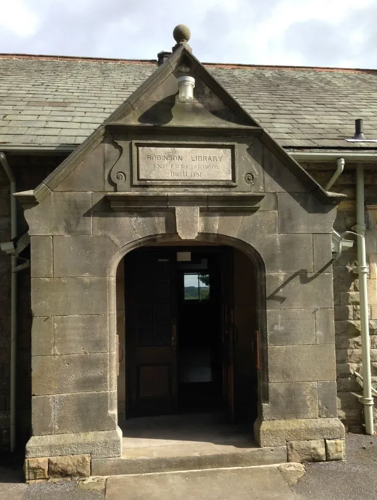 Village Hall, formerly the Robinson Gill Library and Free School