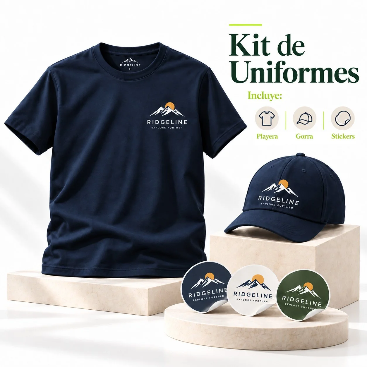 Playera, gorra y stickers del Kit Garavatos