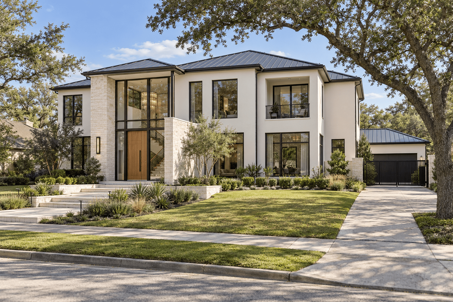 Iron Oak architectural concept illustrating a custom-home design direction
