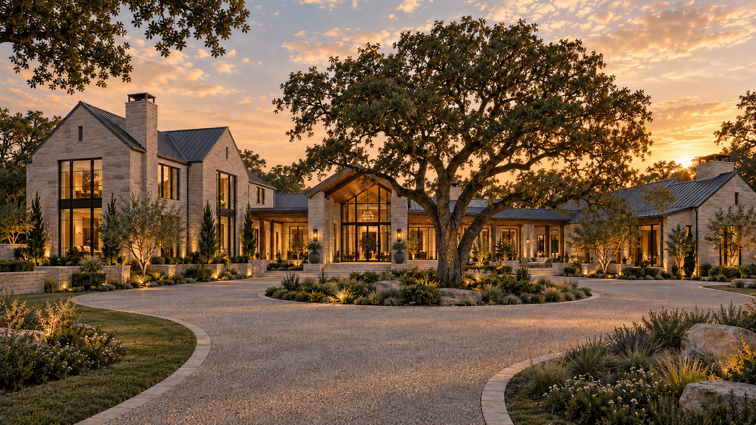 Iron Oak architectural concept illustrating a custom-home design direction