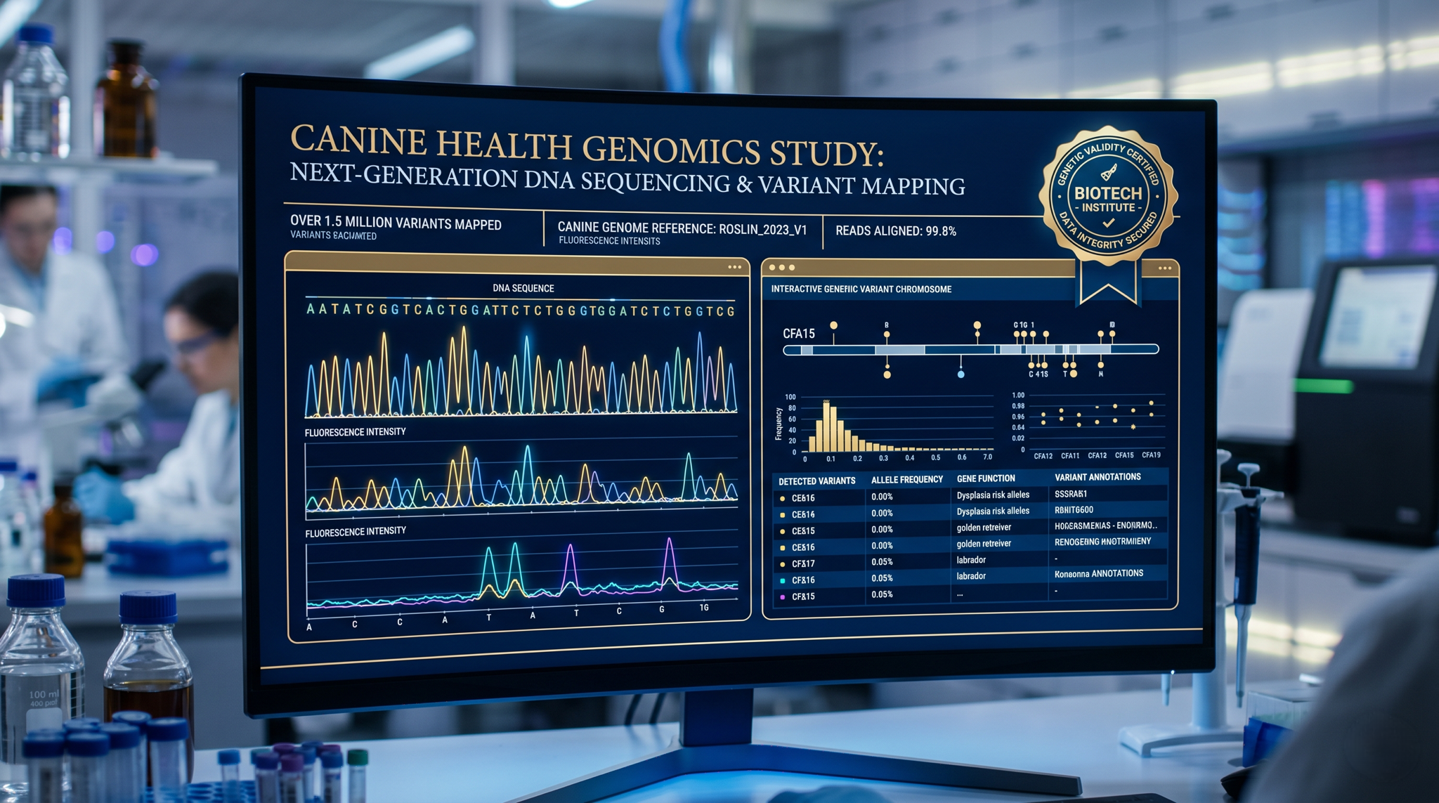 Certificato di Screening Genomico — distribuzione percentili displasia