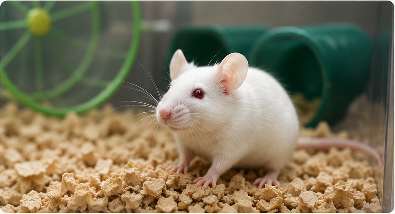 Laboratory mouse in animal care setting