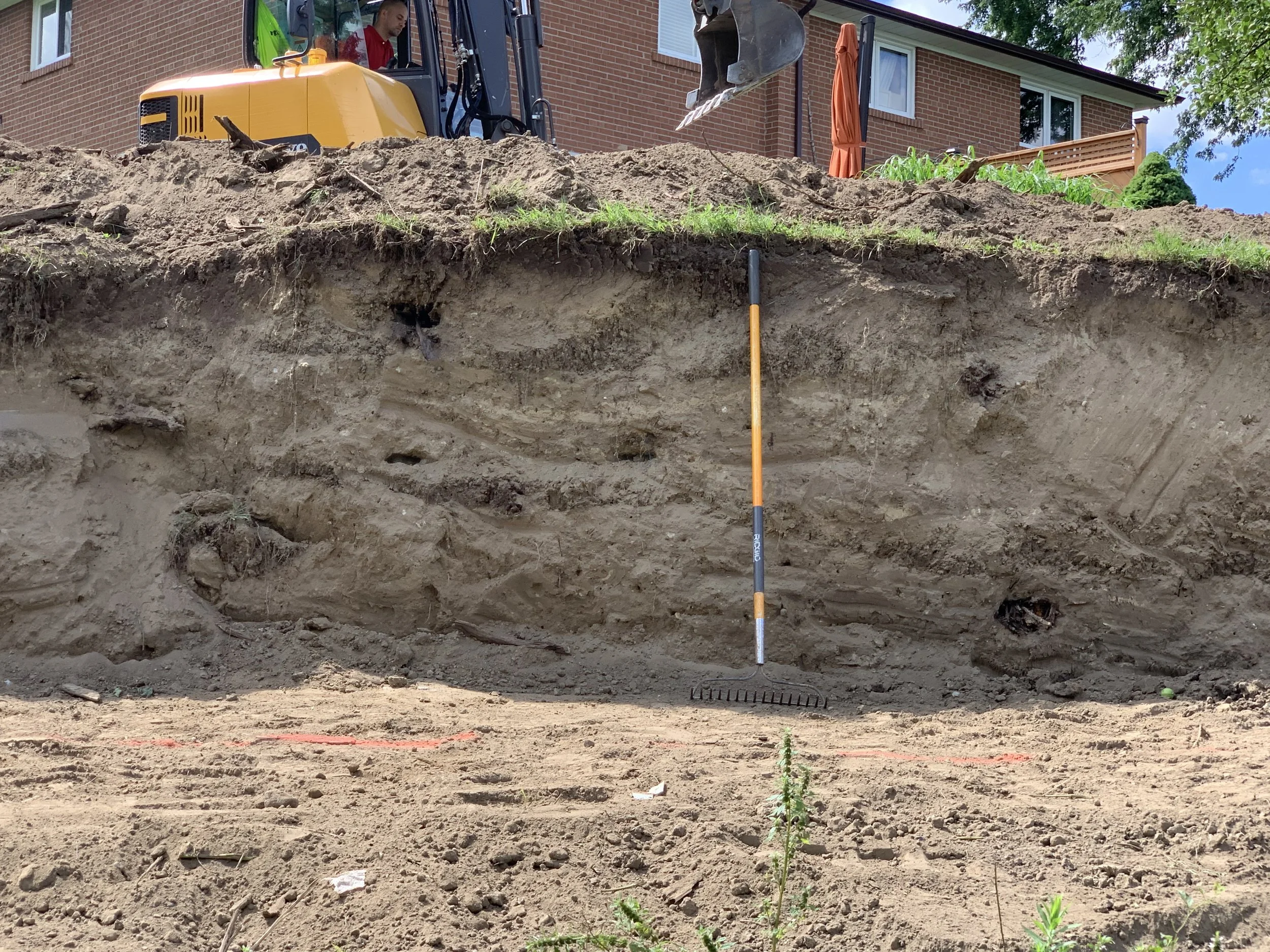 Excavation and drainage prep – Brick Aid Masonry