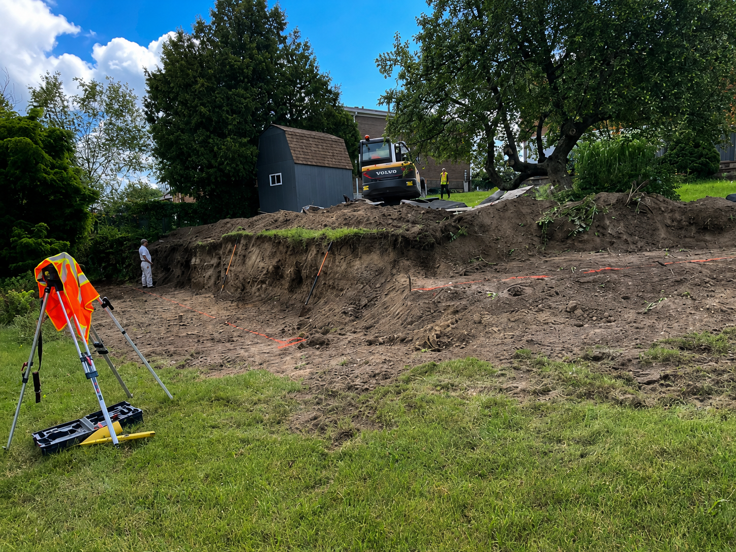 Survey and excavation – Brick Aid Masonry