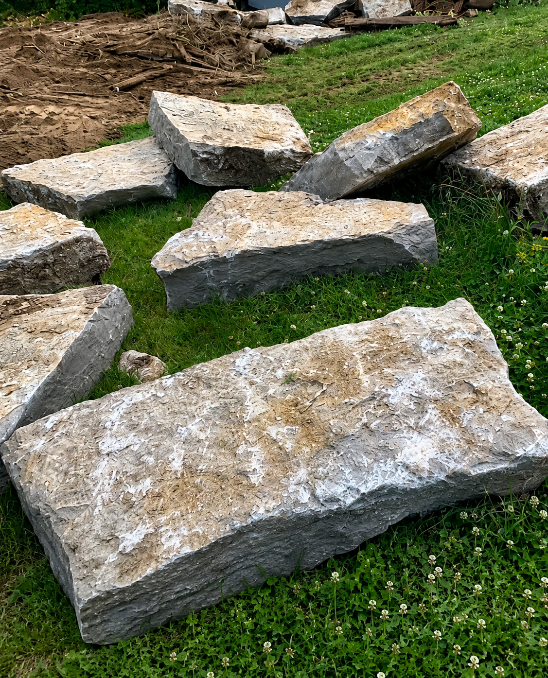 Armour stone delivered – Brick Aid Masonry