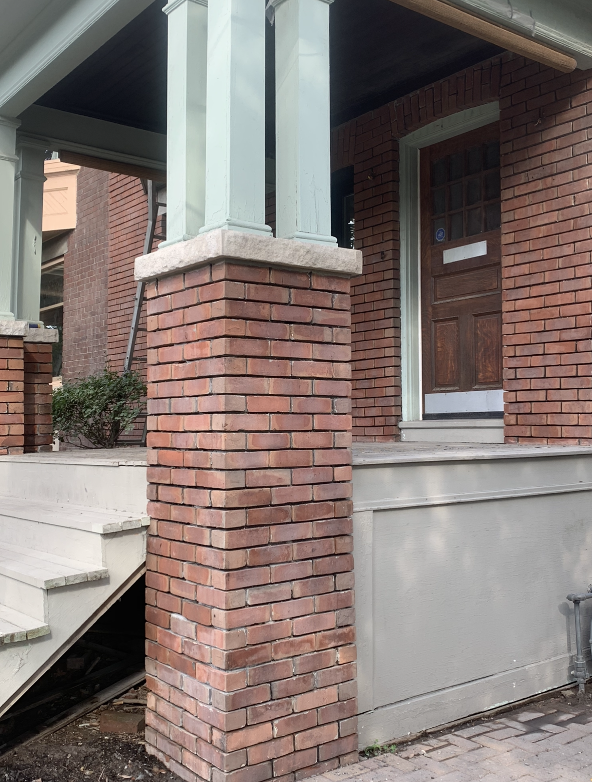 Brick porch rebuild – Brick Aid Masonry