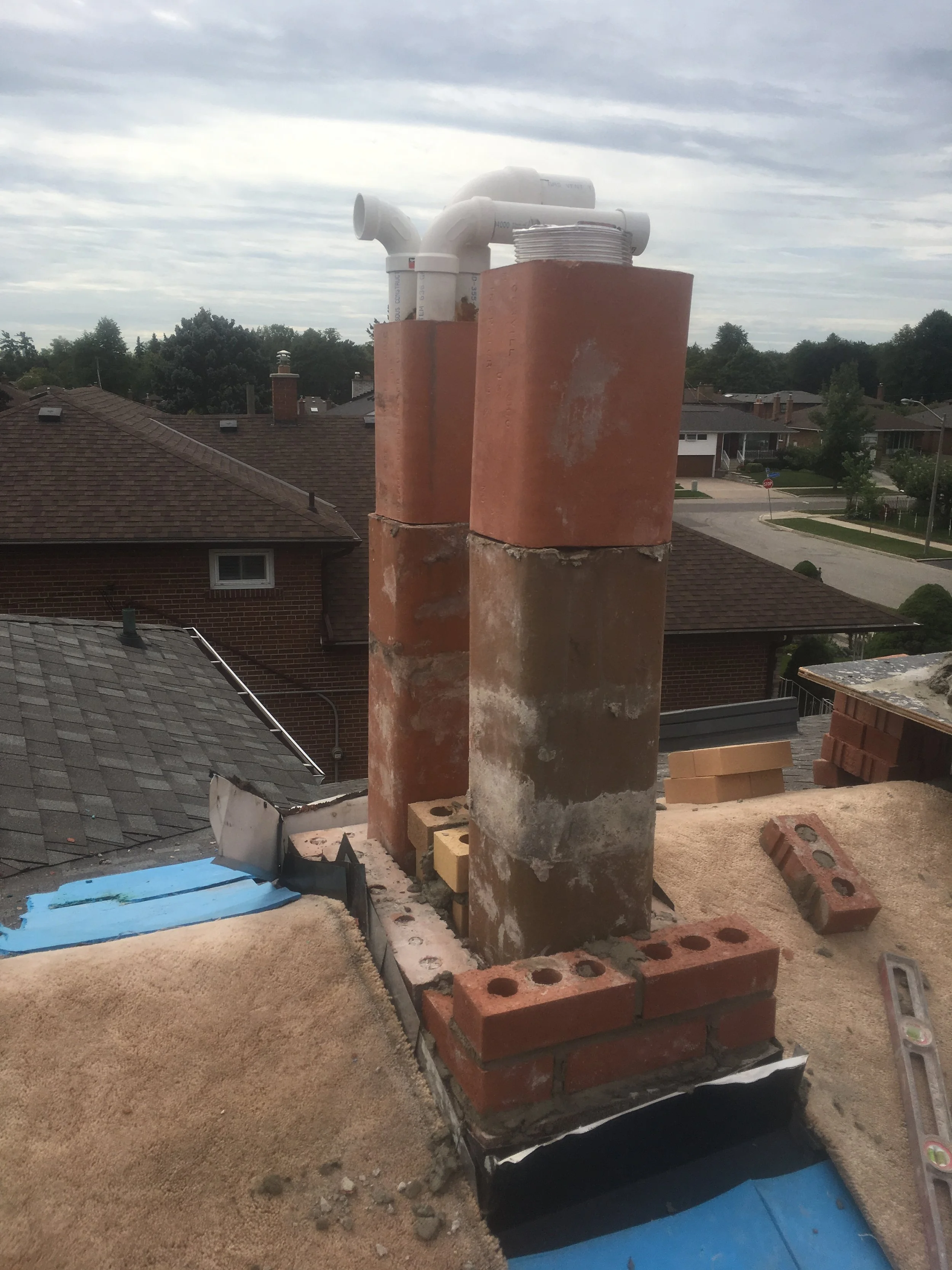 Chimney before rebuild