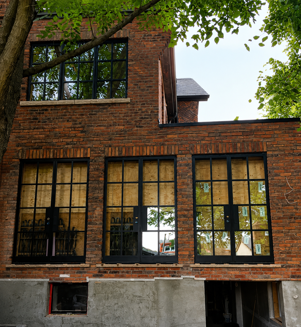 Full brick build progress