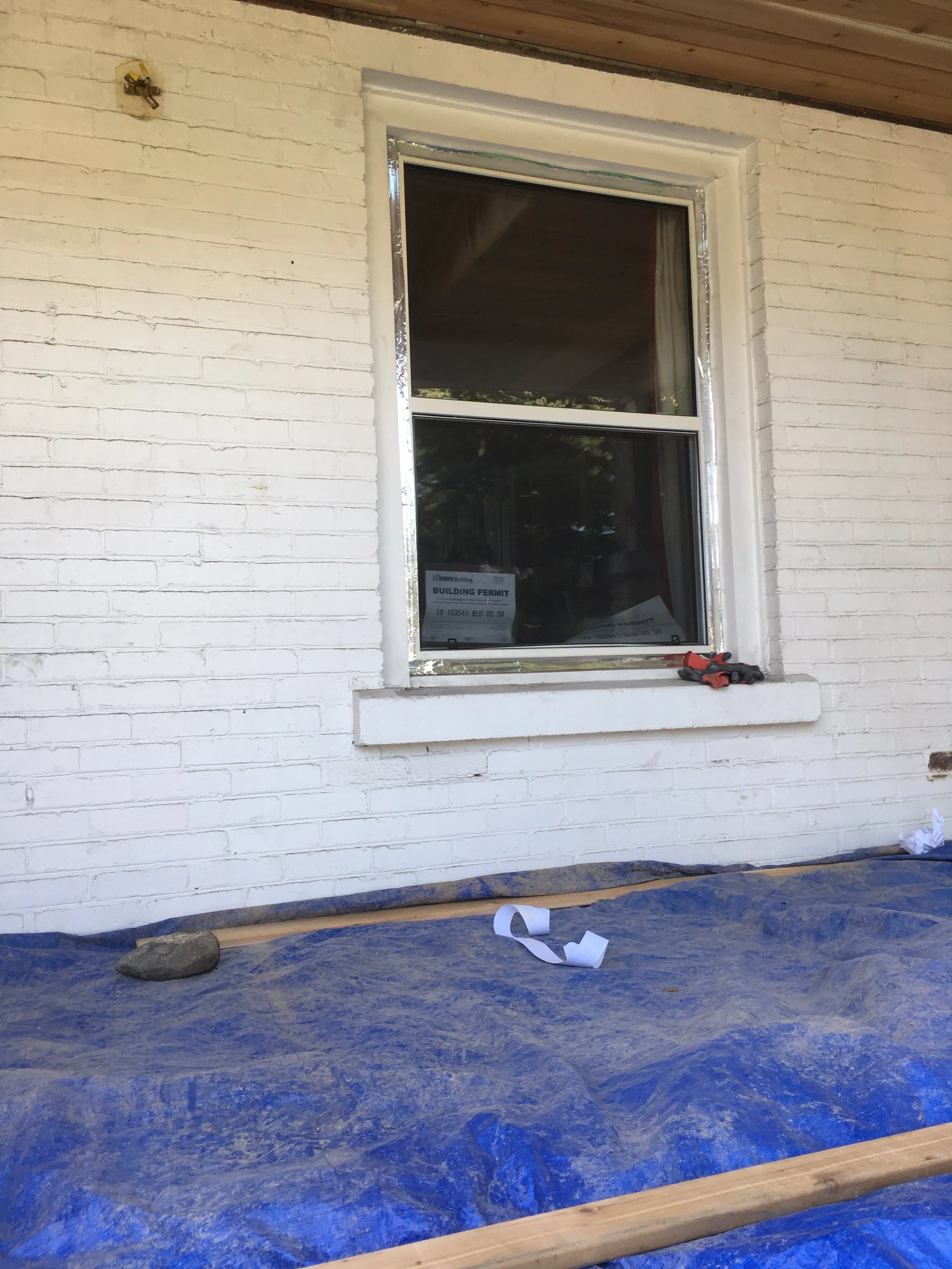 New Window Opening before – Brick Aid Masonry