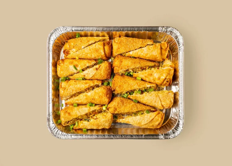 Chicken King Egg Rolls catering tray