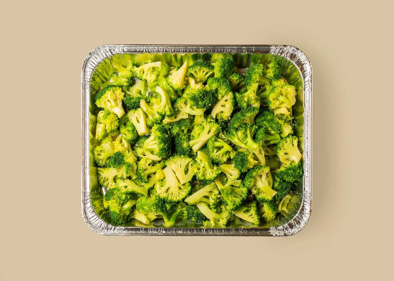 Steamed Broccoli catering tray