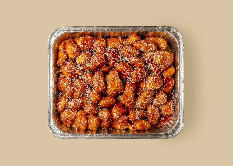 Sesame Chicken catering tray