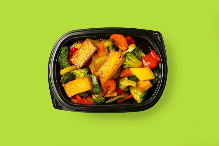 Build your own with tofu and farm-fresh vegetables