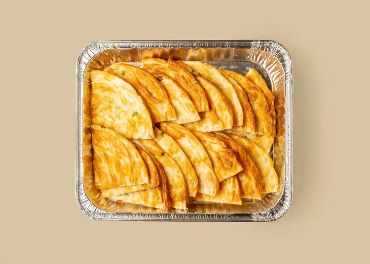 Scallion Pancakes catering tray