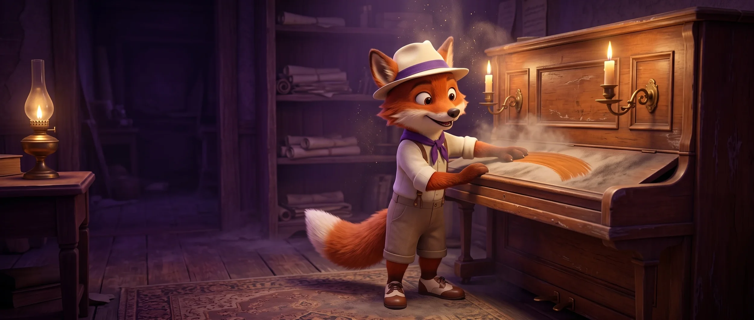 Illustration de l’histoire L’Énigme du Vieux Piano