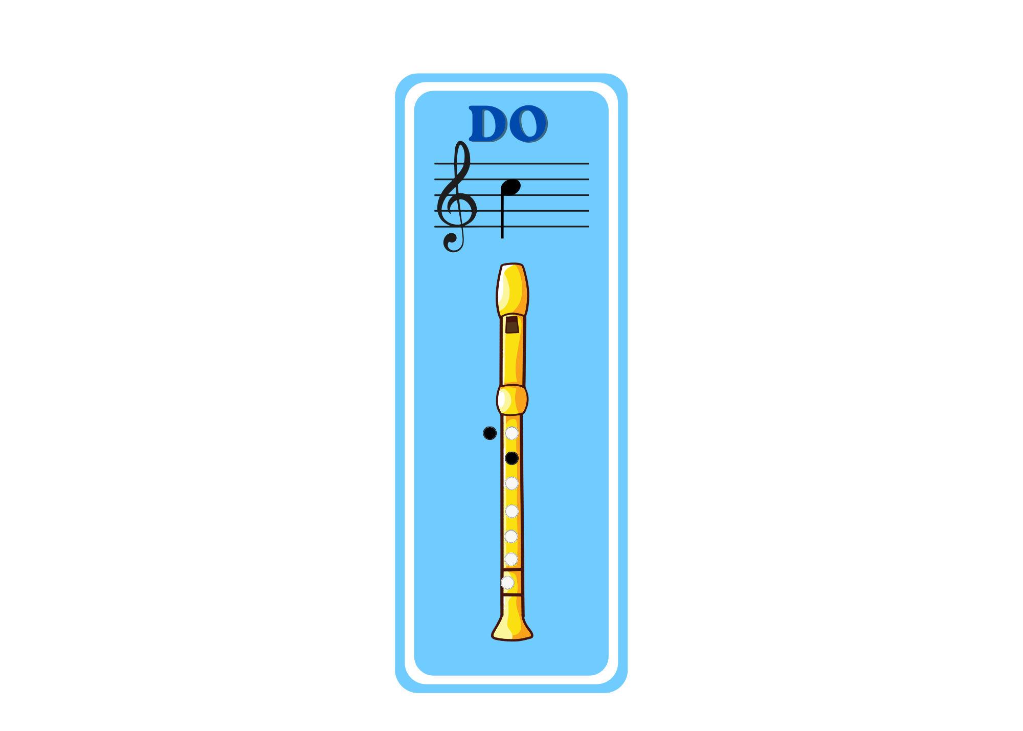 Doigté de flûte à bec — DO aigu