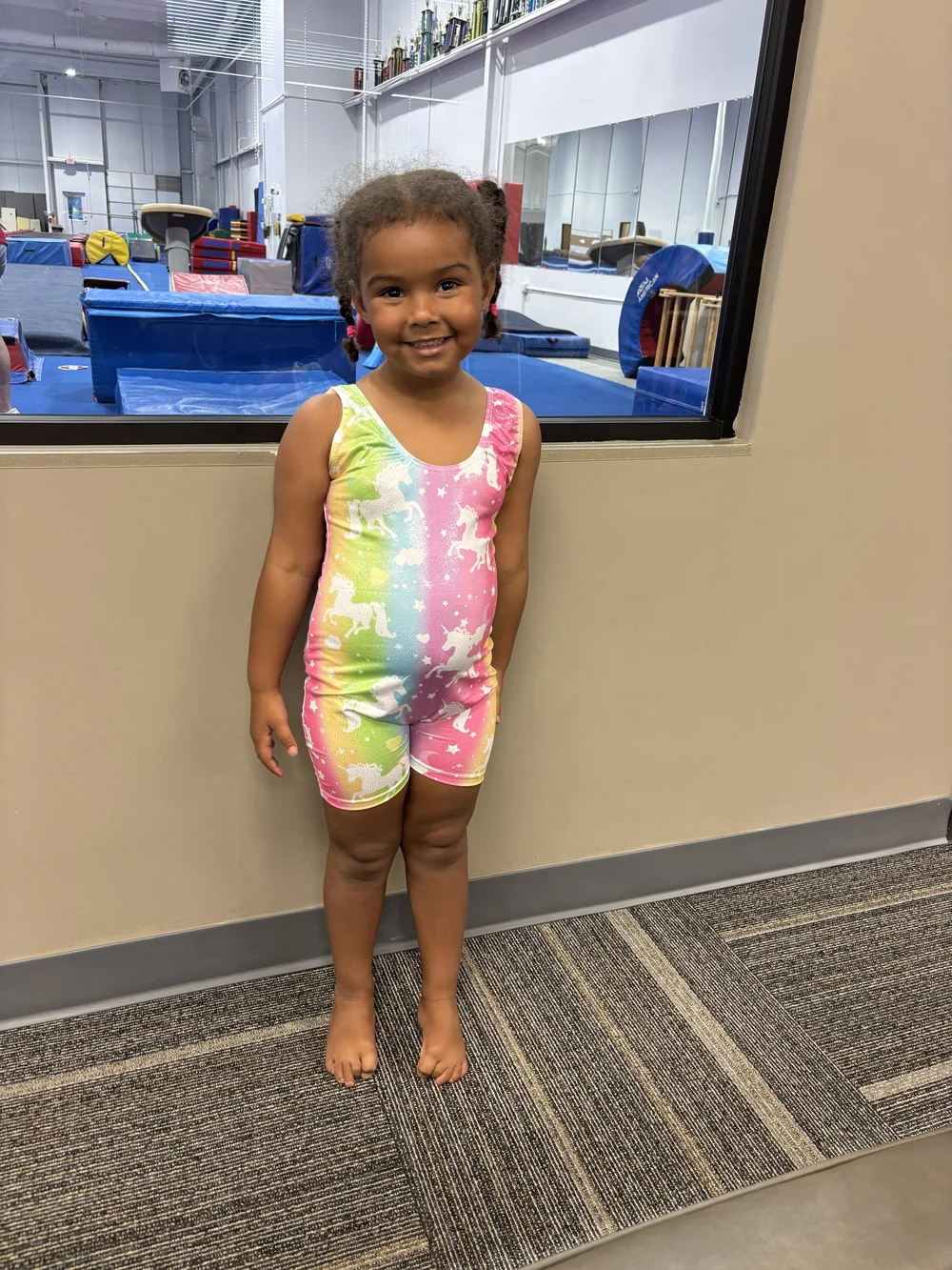 Original phone snap: phone snap of a girl in a gymnastics leotard