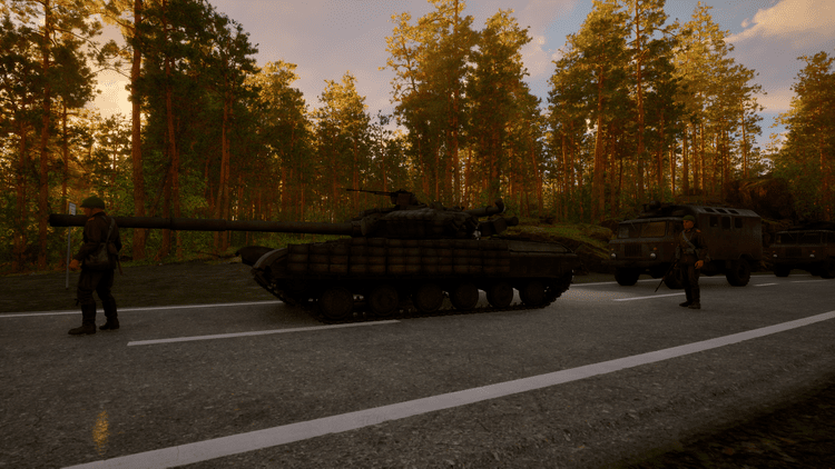 Soviet Armored Column · Morning